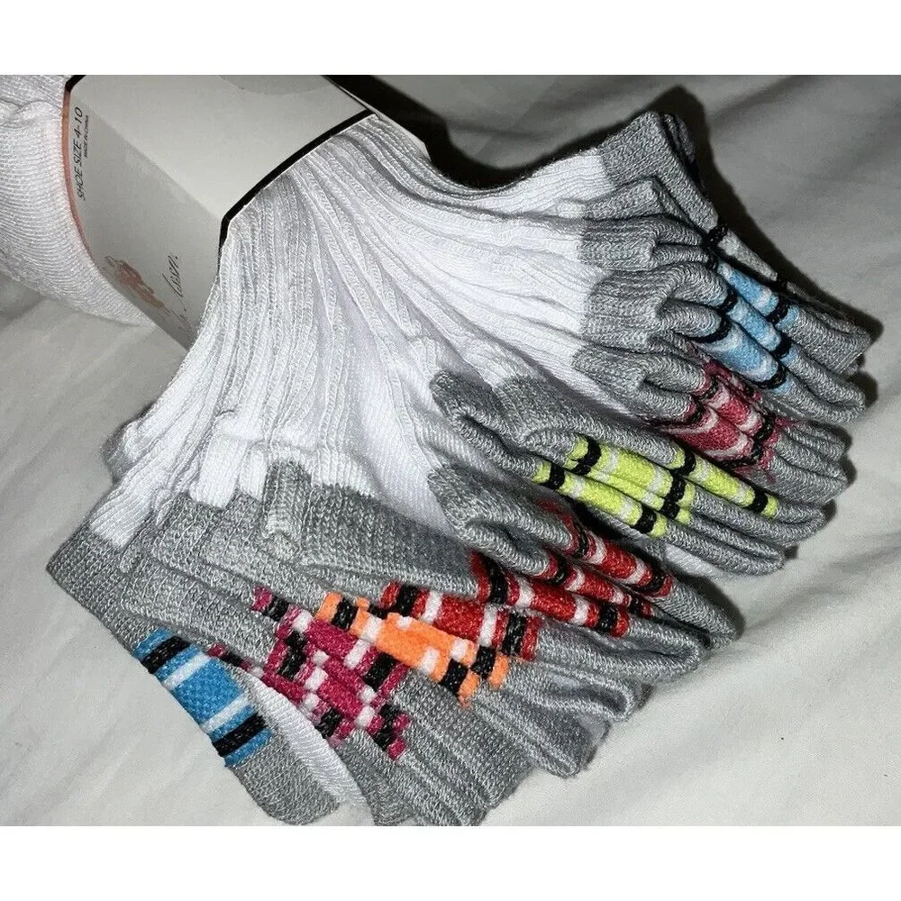 10 Pair of U.S. Polo Assn. Women's Low Cut Moisture Control Socks‎